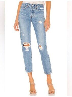Revolve Levi's Wedgie Straight Fit Jeans Medium Wash High Rise Denim